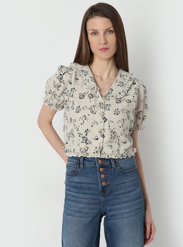 Buy Vero Moda Women Floral Printed Top From Vero Moda At Just Inr 2799 0