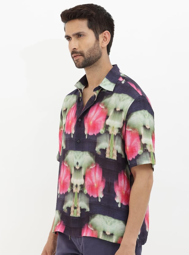 RARE RABBIT Men Printed Regular Fit Casual Shirt
