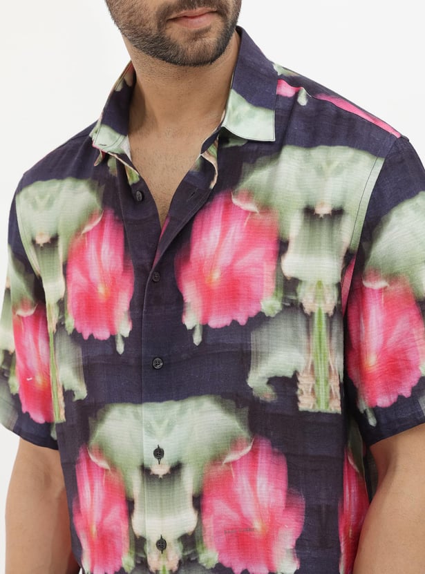 RARE RABBIT Men Printed Regular Fit Casual Shirt