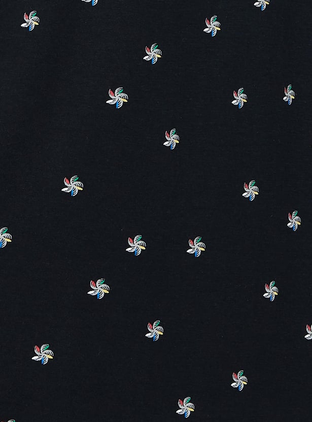 COLORPLUS Men Printed Polo T-shirt
