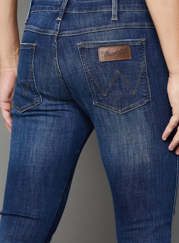 WRANGLER Men Washed Skinny Fit Jeans