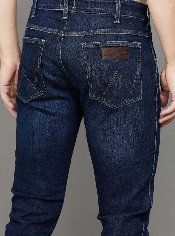 WRANGLER Men Slim Tapered Dark Wash Jeans