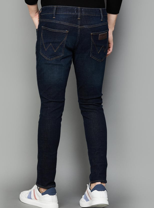 WRANGLER Men Stonewashed Slim Tapered Jeans