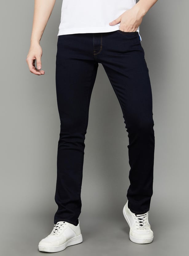 WRANGLER Men Solid Slim Tapered Jeans