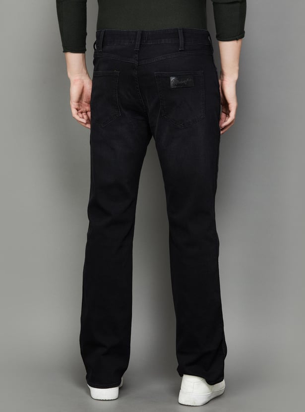 WRANGLER Men Washed Bootcut Jeans