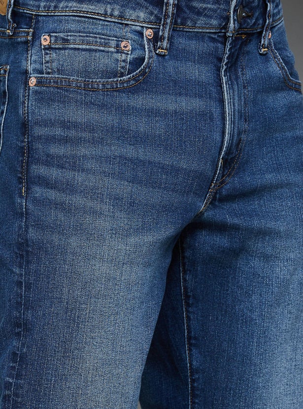 AMERICAN EAGLE Men Medium Wash Slim Straight Jeans