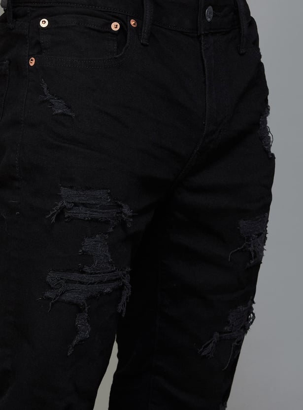 AMERICAN EAGLE Men Distressed Slim Tapered Jeans
