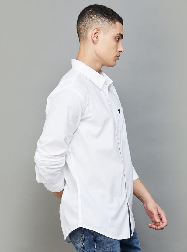 AMERICAN EAGLE Men Solid Regular Fit Shirt