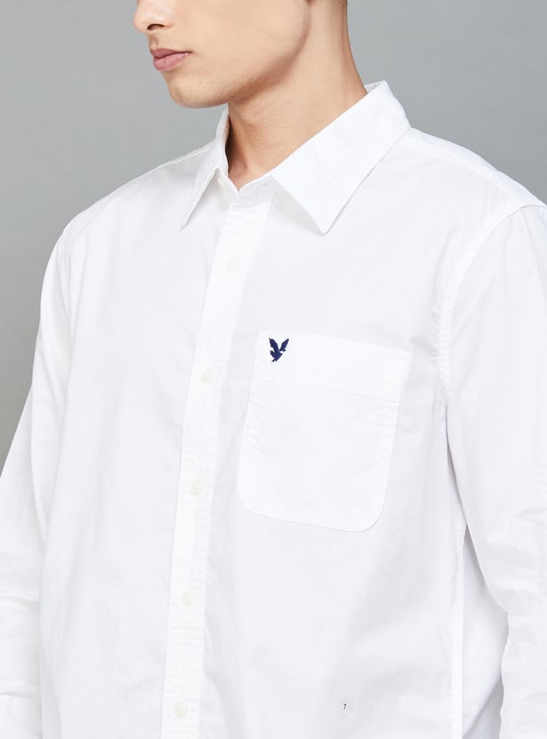 AMERICAN EAGLE Men Solid Regular Fit Shirt
