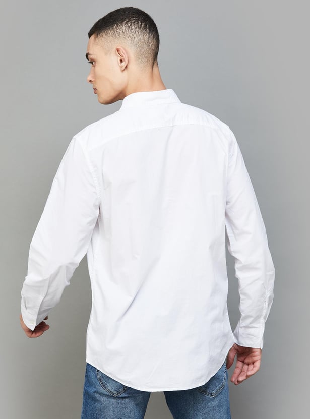 AMERICAN EAGLE Men Solid Regular Fit Shirt