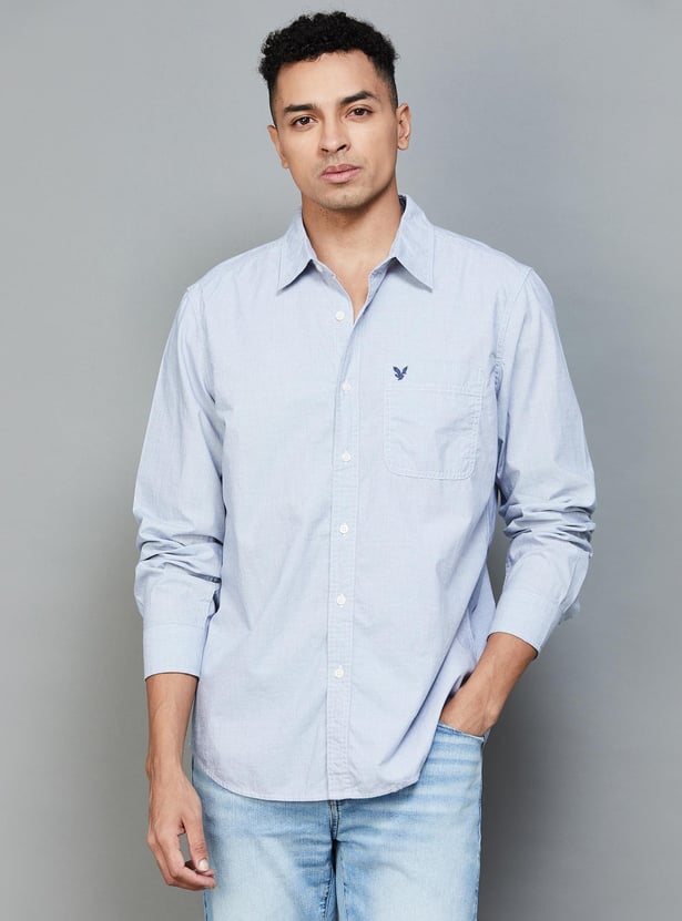 AMERICAN EAGLE Men Solid Regular Fit Casual Shirt