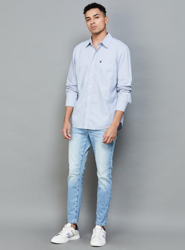 AMERICAN EAGLE Men Solid Regular Fit Casual Shirt