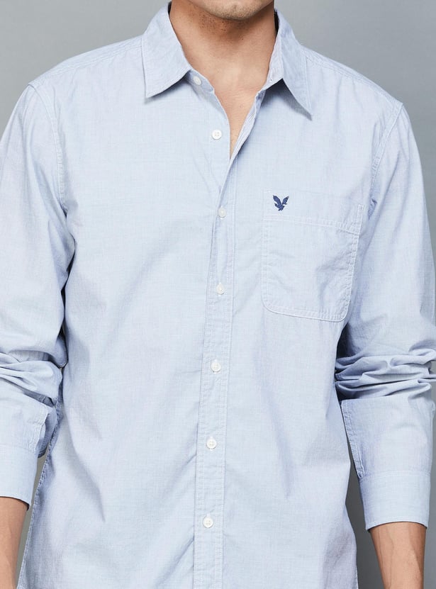 AMERICAN EAGLE Men Solid Regular Fit Casual Shirt
