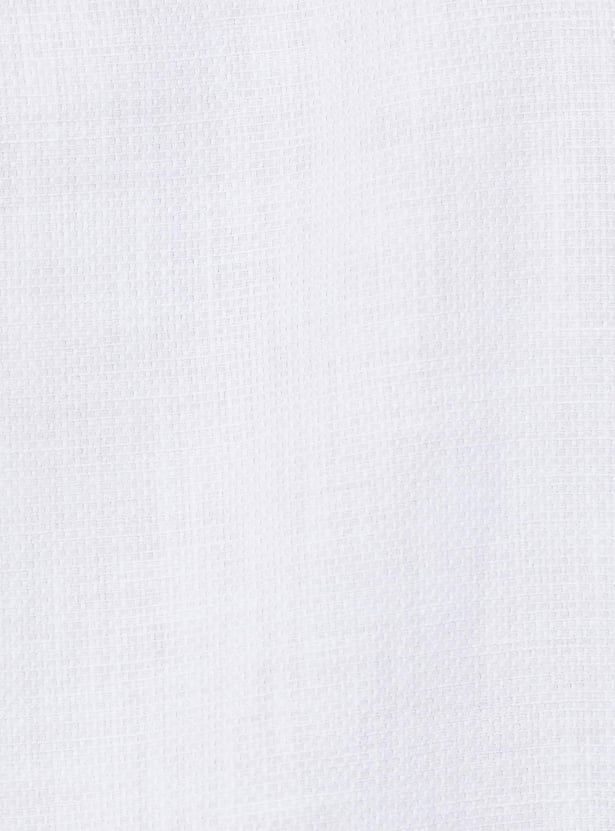 JACK & JONES Men Textured Slim Fit Casual Shirt