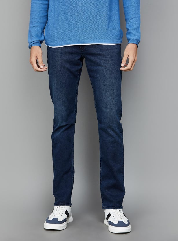 LEE Men Washed Regular Tapered Jeans