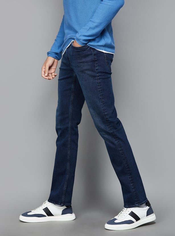 LEE Men Washed Regular Tapered Jeans