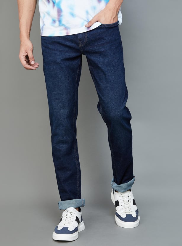 LEE Men Washed Slim Straight Jeans