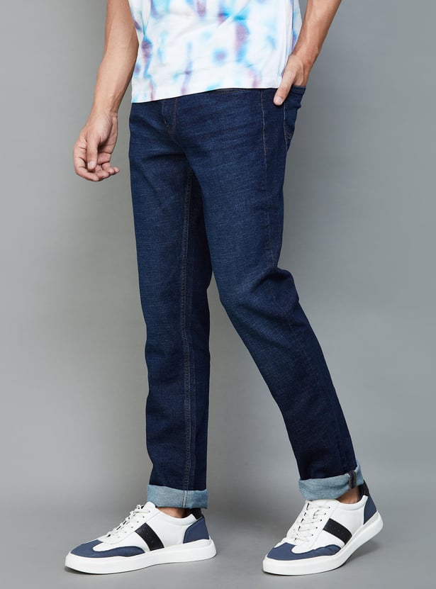 LEE Men Washed Slim Straight Jeans