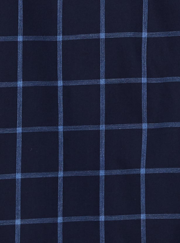 ALLEN SOLLY Men Checked Regular Fit Casual Shirt