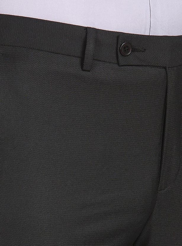 ARROW Men Textured Hudson Formal Trousers (Tailored)
