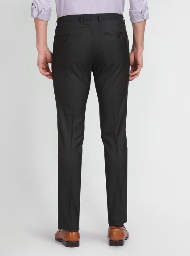 ARROW Men Textured Hudson Formal Trousers (Tailored)