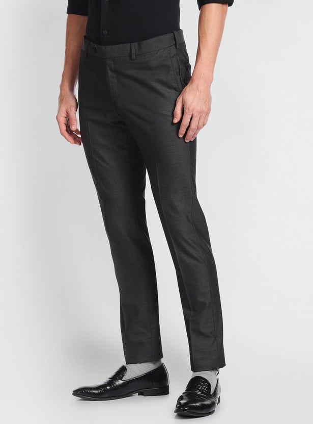 ARROW Men Solid Regular Fit Formal Trousers