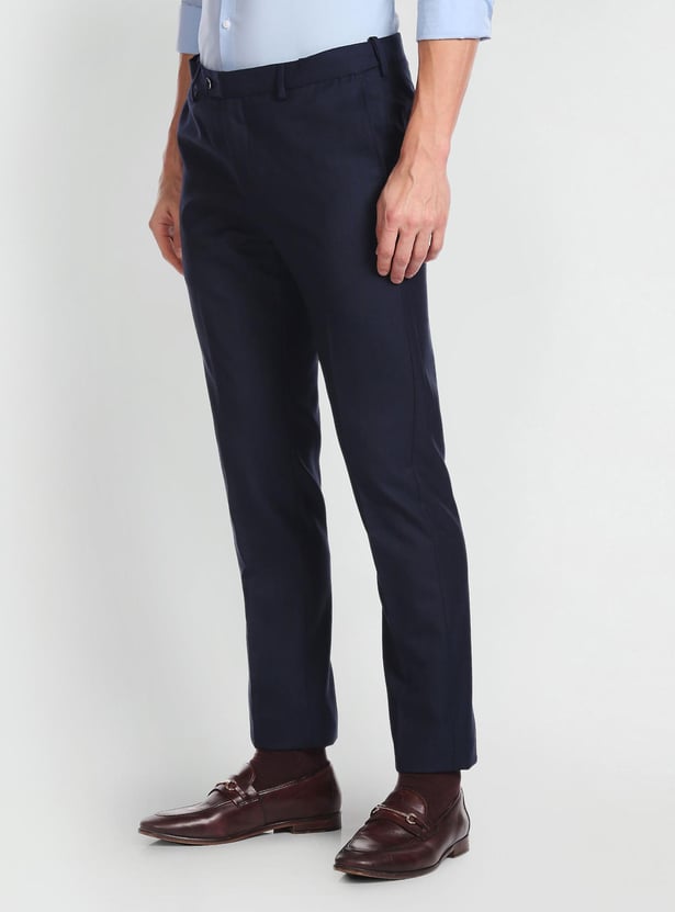 ARROW Men Solid Slim Fit Formal Trousers