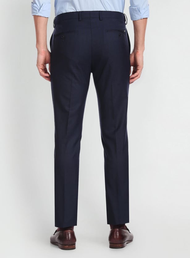 ARROW Men Solid Slim Fit Formal Trousers