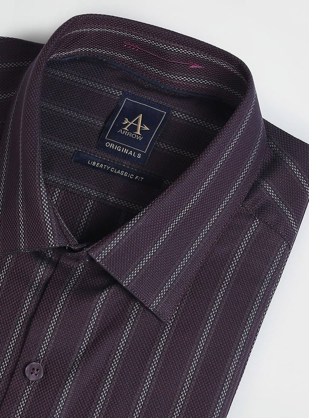 ARROW Men Striped Liberty Classic Formal Shirt (Regular)