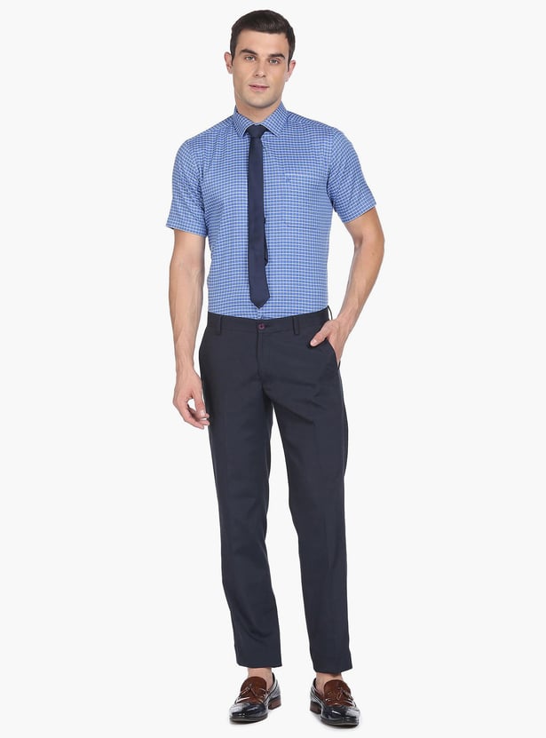 ARROW Men Checked Regular Fit Formal Shirt