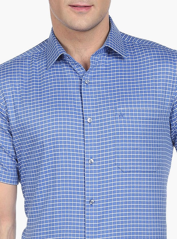 ARROW Men Checked Regular Fit Formal Shirt