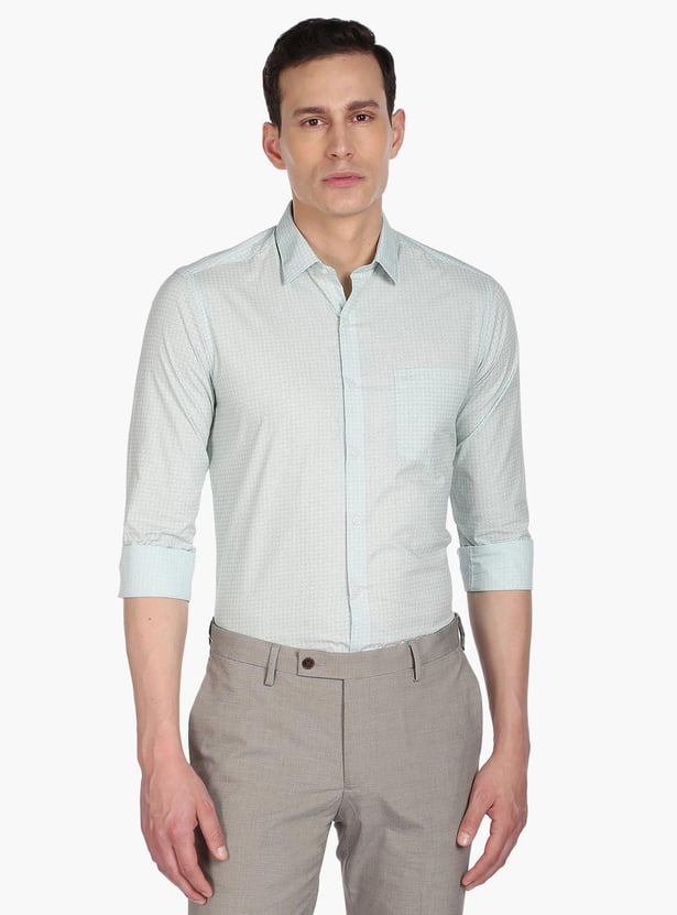 ARROW Men Printed Manhattan Slim Fit Formal Shirt