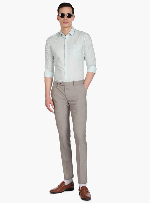 ARROW Men Printed Manhattan Slim Fit Formal Shirt
