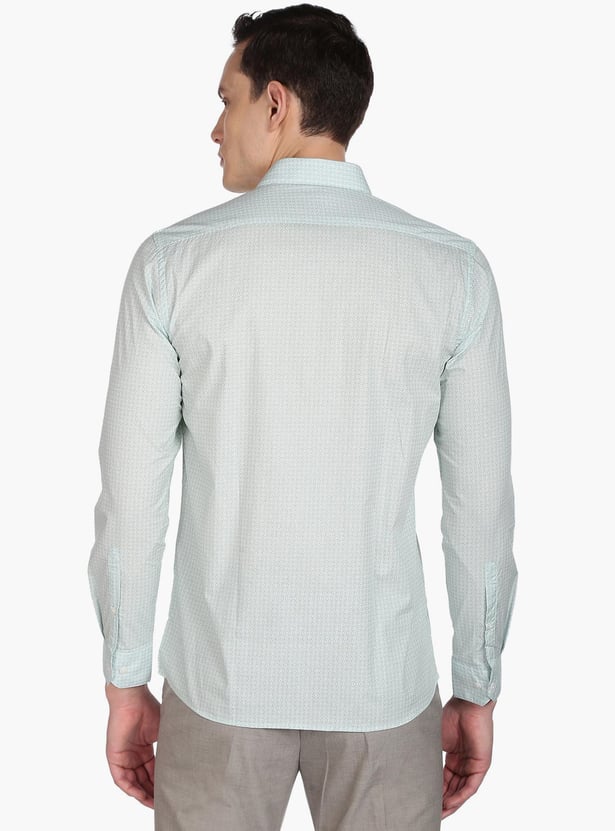 ARROW Men Printed Manhattan Slim Fit Formal Shirt
