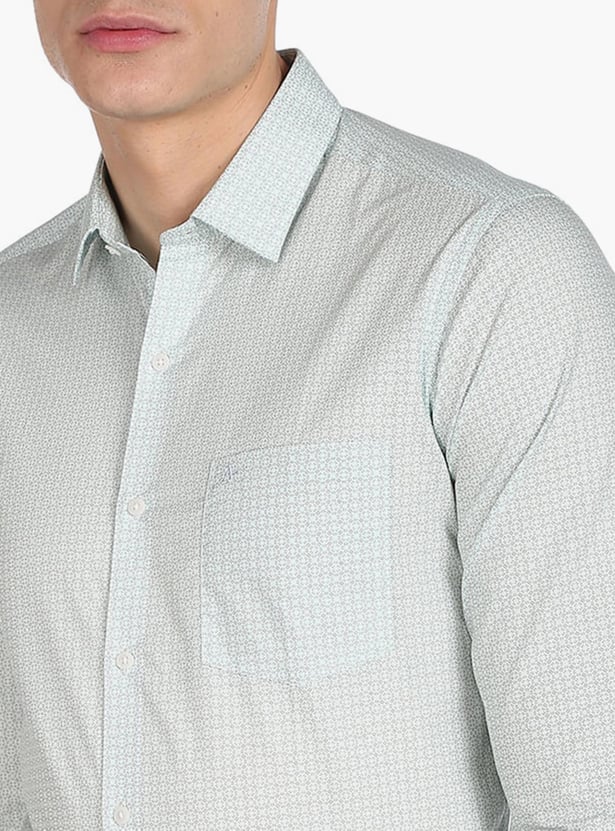 ARROW Men Printed Manhattan Slim Fit Formal Shirt