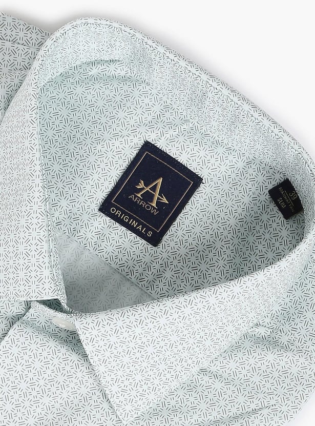 ARROW Men Printed Manhattan Slim Fit Formal Shirt