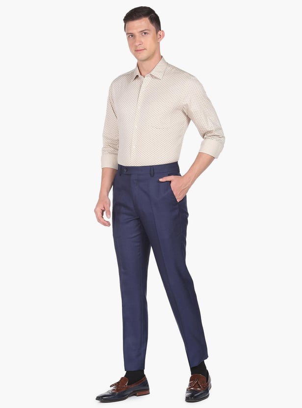 ARROW Men Geometric Printed Manhattan Formal Shirt (Slim)