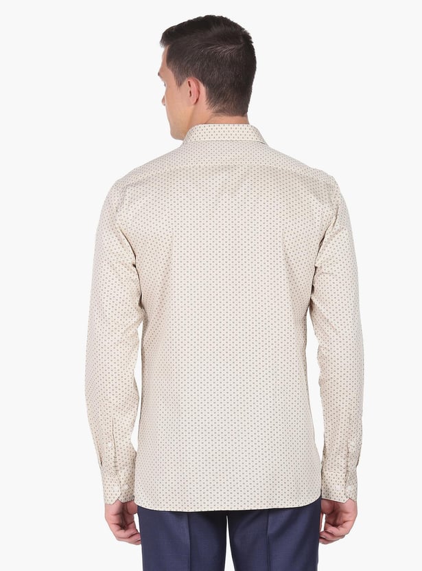 ARROW Men Geometric Printed Manhattan Formal Shirt (Slim)