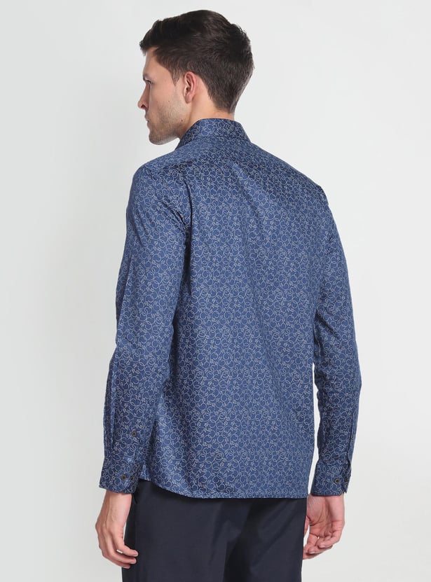ARROW Men Printed Twill Slim Fit Formal Shirt