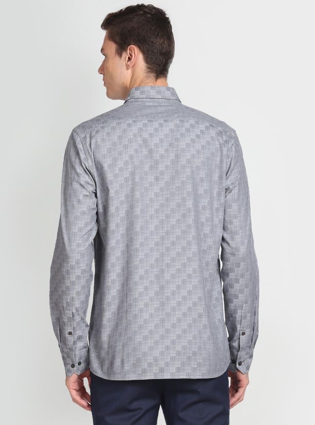 ARROW Men Checked Slim Fit Formal Shirt