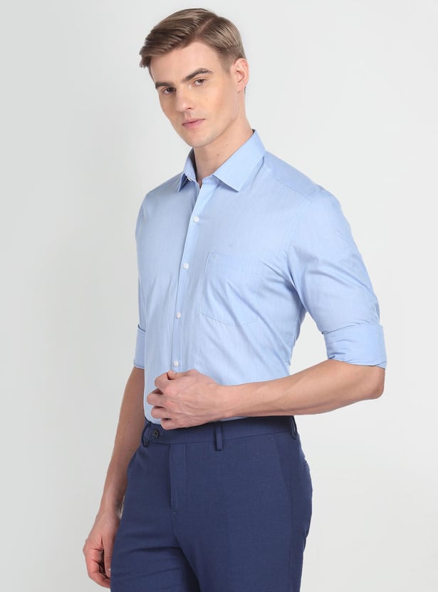 ARROW Men Solid Manhattan Slim Fit Formal Shirt