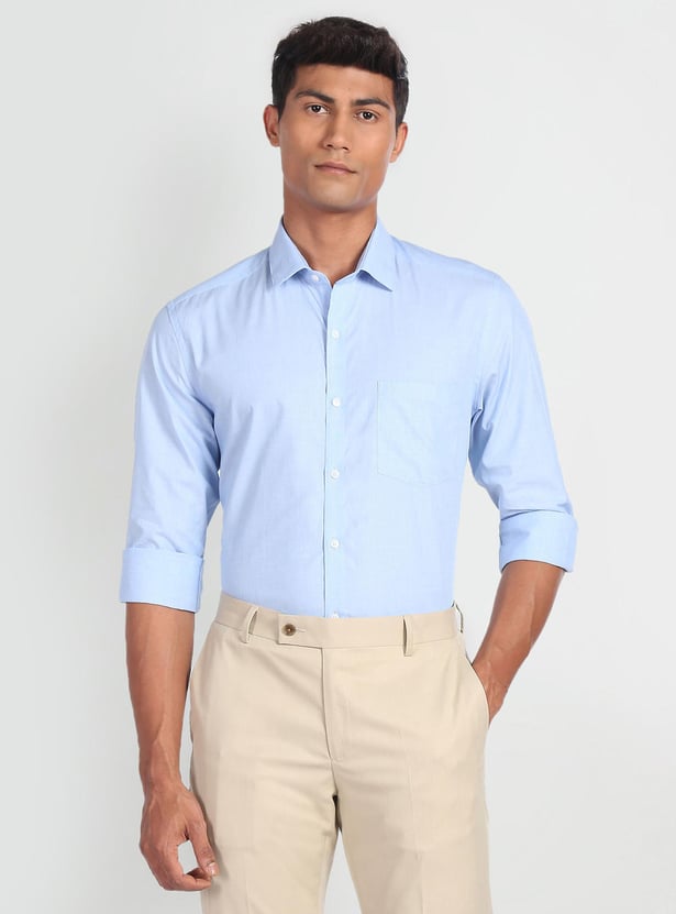 ARROW Men Solid Manhattan Formal Shirt (Slim)