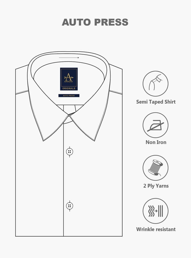 ARROW Men Checked Slim Fit Formal Shirt