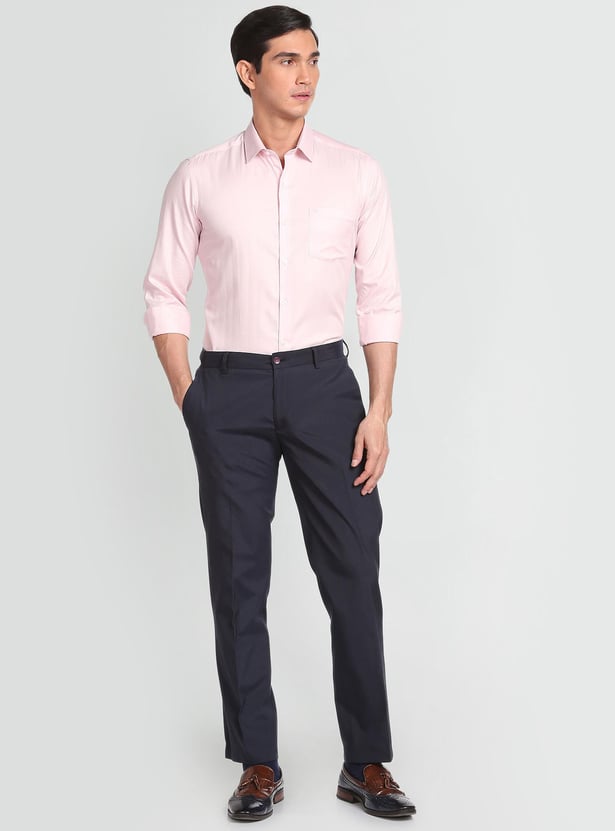 ARROW Men Textured Slim Fit Formal Shirt