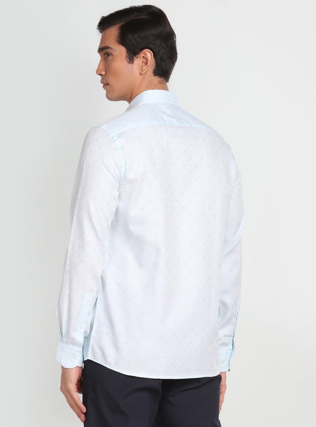 ARROW Men Textured Manhattan Slim Fit Formal Shirt