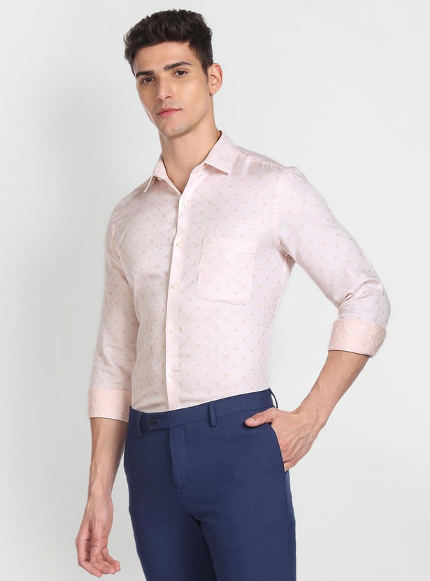 ARROW Men Printed Manhattan Formal Shirt (Slim Fit)