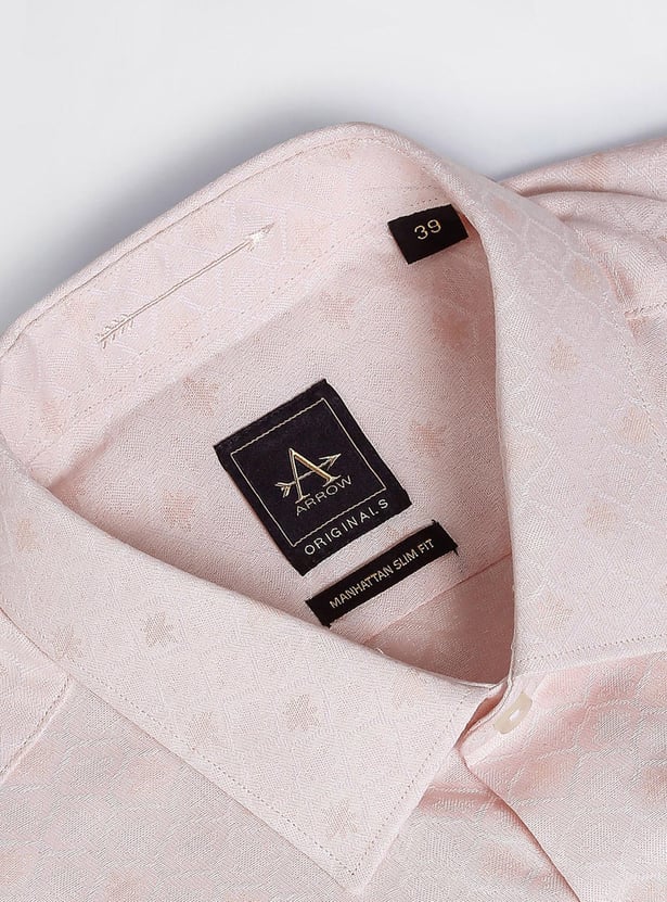 ARROW Men Printed Manhattan Formal Shirt (Slim Fit)