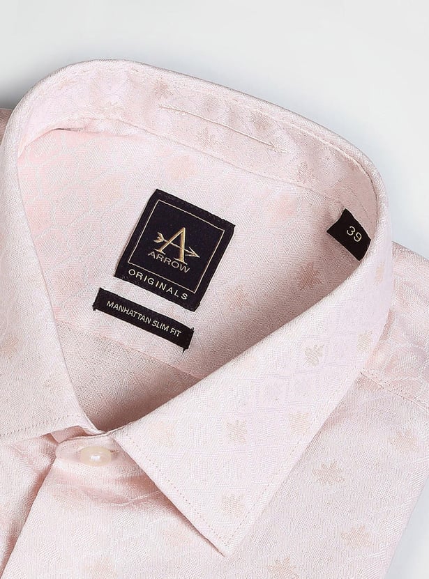 ARROW Men Printed Manhattan Formal Shirt (Slim Fit)