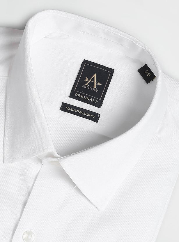 ARROW NEW YORK Men Solid Manhattan Formal Shirt (Slim)