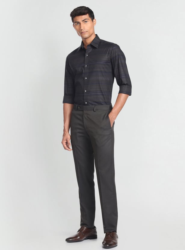 ARROW NEW YORK Men Striped Manhattan Formal Shirt (Slim)